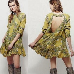 Free People Smooth Talker Tunic Raven Mini Dress Size Large